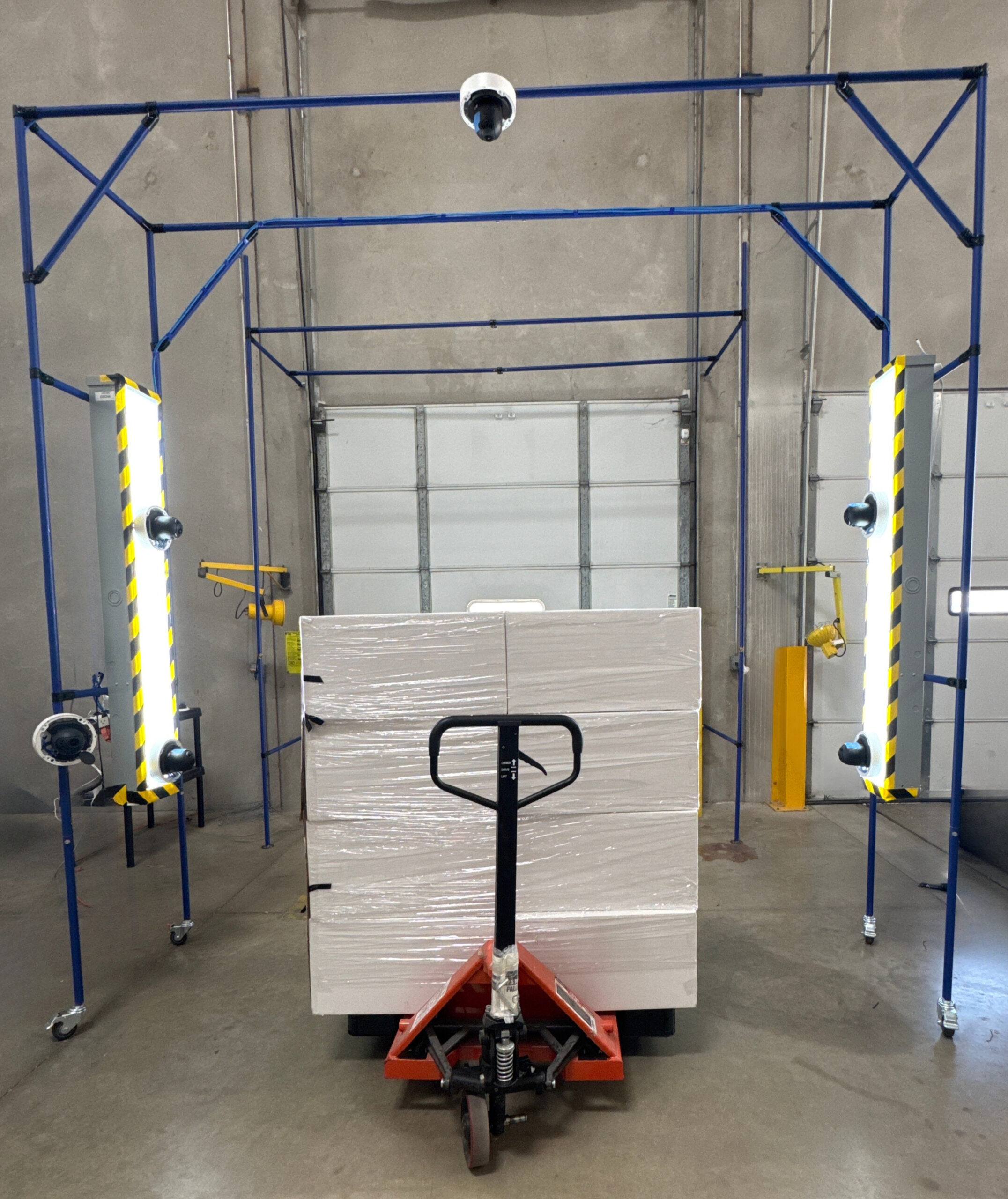 A warehouse dock door.